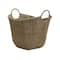 Household Essentials 17.5" Natural Woven Seagrass Basket with Handles